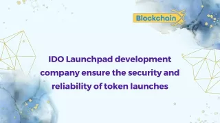 IDO Launchpad development company