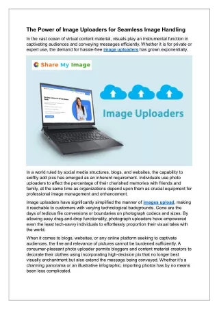 The Power of Image Uploaders for Seamless Image Handling