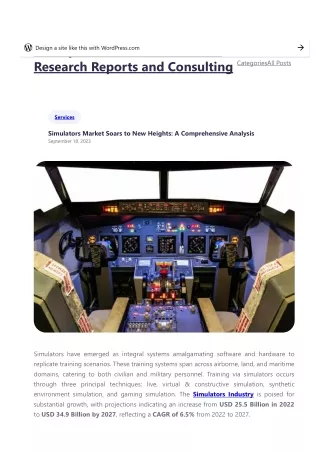 Navigating the Challenges: Simulators Market in Military Operations