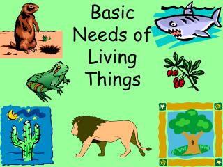 Basic Needs of Living Things