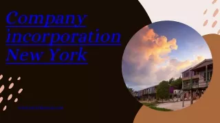 Company incorporation New York