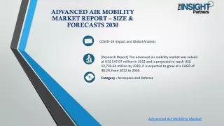 Advanced Air Mobility Market Report – Size & Forecasts 2030