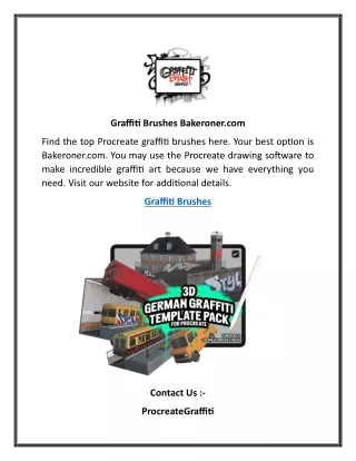 Graffiti Brushes Bakeroner.com