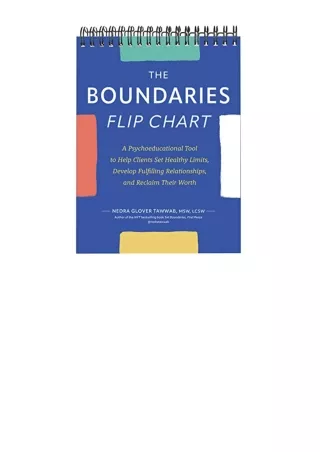 Download Pdf The Boundaries Flip Chart A Psychoeducational Tool To Help Clients