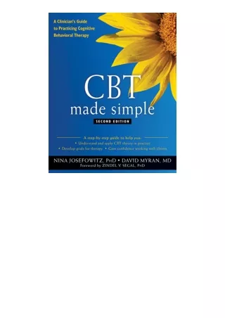 Ebook Download Cbt Made Simple A Clinicians Guide To Practicing Cognitive Behavi