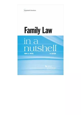 Download Family Law In A Nutshell Nutshells For Ipad