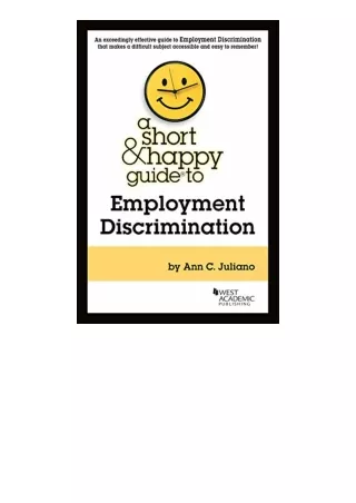 Download Pdf A Short And Happy Guide To Employment Discrimination Short And Happ