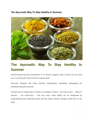 Ayurvedic clinic Dubai