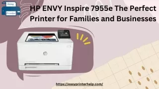 HP ENVY Inspire 7955e The Perfect Printer for Families and Businesses