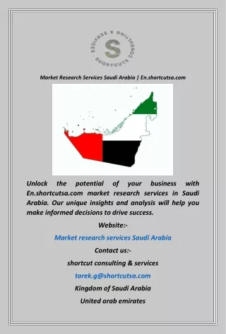 Market Research Services Saudi Arabia  En.shortcutsa