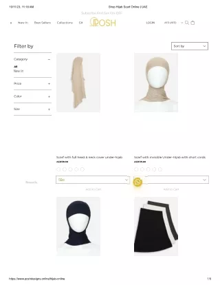 Shop Trendy Women Hijab Scarf Online | UAE