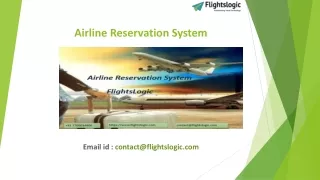 Airline Reservation System