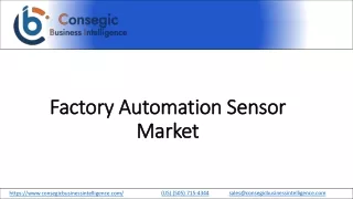 Factory Automation Sensor Market