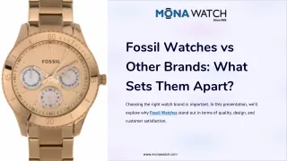 Fossil Watches vs Other Brands: What Sets Them Apart?