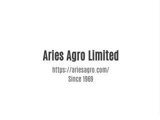 Why Aries Agro is referred as the best micronutrient producer for plants?