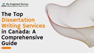 The Top Dissertation Writing Services in Canada A Comprehensive Guide