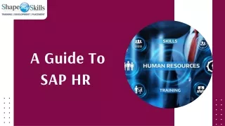 A Guide to  SAP HR