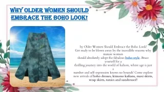 Why Older Women Should Embrace the Boho Look!