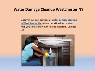 Water Damage Cleanup Westchester NY