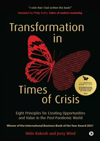 Read ebook [PDF] Transformation in Times of Crisis: Eight Principles for Creating Opportunities