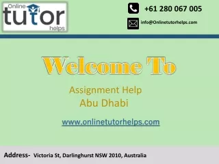 Assignment Help Abu Dhabi