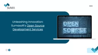 Unleashing Innovation Suma soft's Open Source Development Services