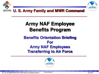 U. S. Army Family and MWR Command