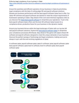 "Qatar's Best HR Software for Legal Assurance"