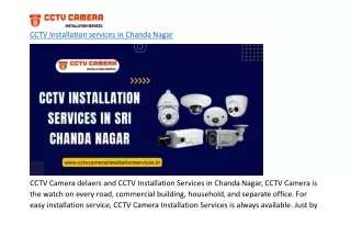 CCTV Installation services in Chanda Nagar