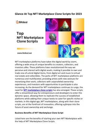 Top NFT Marketplace Clone - 2023