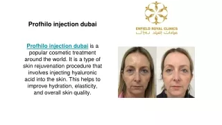 Profhilo injection dubai