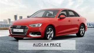 Audi A4 Price