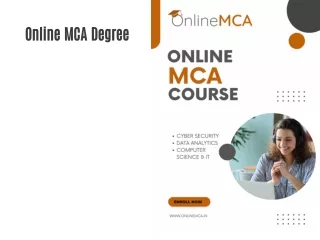 Online MCA Degree Programs