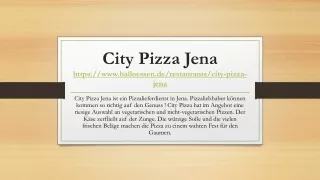 City Pizza Jena