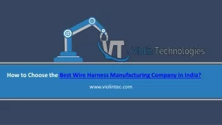 Best wire harness manufacturing Company