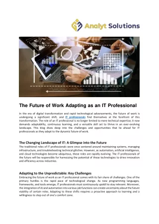 The Future of Work Adapting as an IT Professional