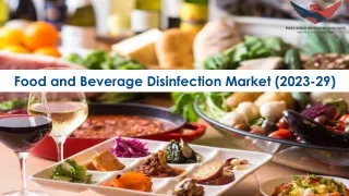 Food and Beverage Disinfection Market Size, Growth and Research Report 2029.