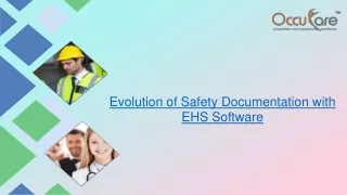 Evolution of Safety Documentation with EHS Software