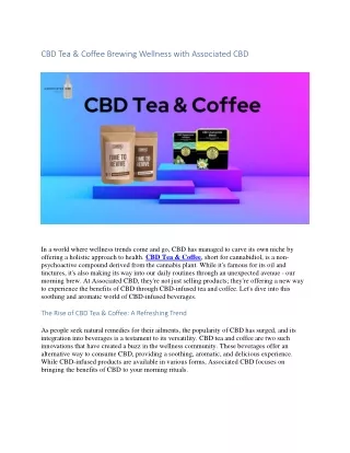 CBD Tea & coffee