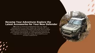 Revamp Your Adventure: Explore the Latest Accessories for Your New Defender