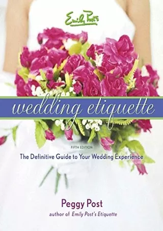 PDF/READ Emily Post's Wedding Etiquette