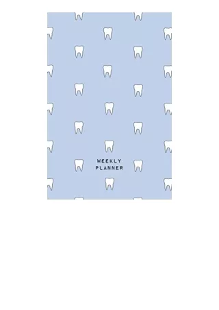 Download Weekly Planner Undated Academic 2 Year Organizer Minimalist Tooth Print