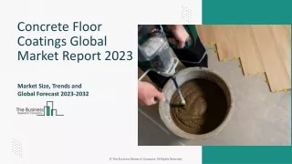 Concrete Floor Coatings Market Growth, Trends 2023-2032