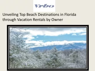 Unveiling Top Beach Destinations in Florida through Vacation Rentals by Owner
