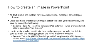 How to create an image in PowerPoint