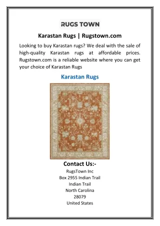 Karastan Rugs  Rugstown.com