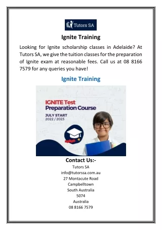 Ignite Training