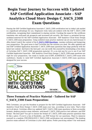 SAP C_SACS_2308 Exam Dumps