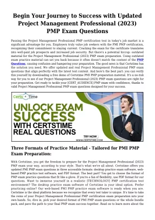 PMI PMP Exam Dumps