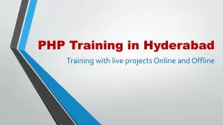 PHP Course in Hyderabad